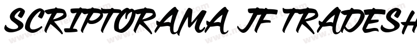 SCRIPTORAMA JF TRADESHOW字体转换